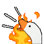goose-honk-on-fire emoji